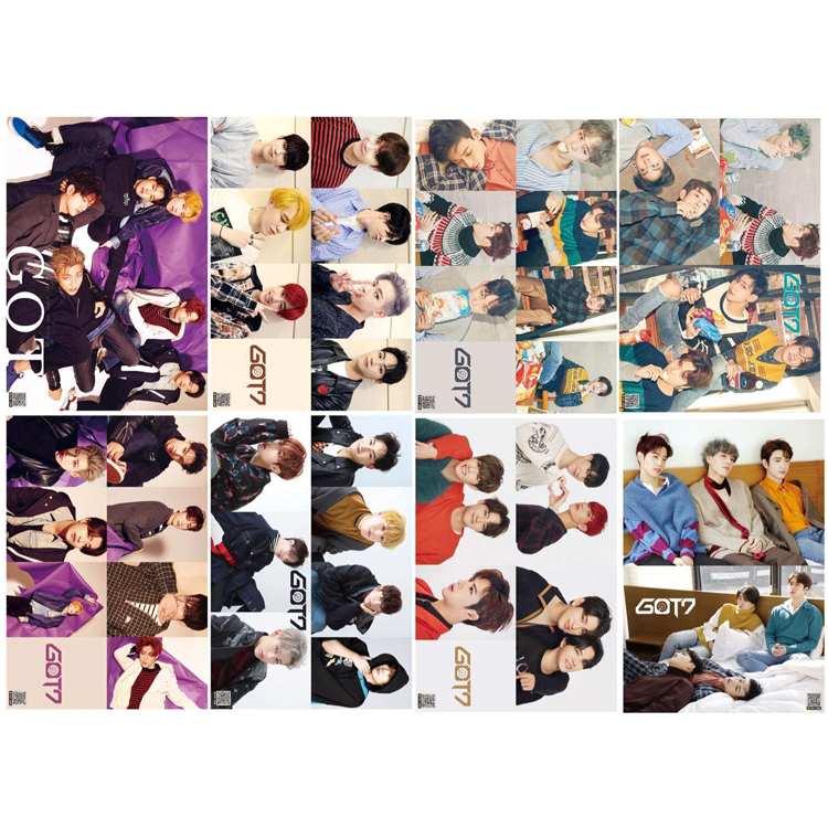 GOT7 poster 2019 new Wang Jiaer section Yien postcard HD photo wallpaper wall stickers set of 8