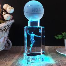Crystal basketball ornaments around the lettering large souvenir personality gift couple elementary school students give to boyfriend