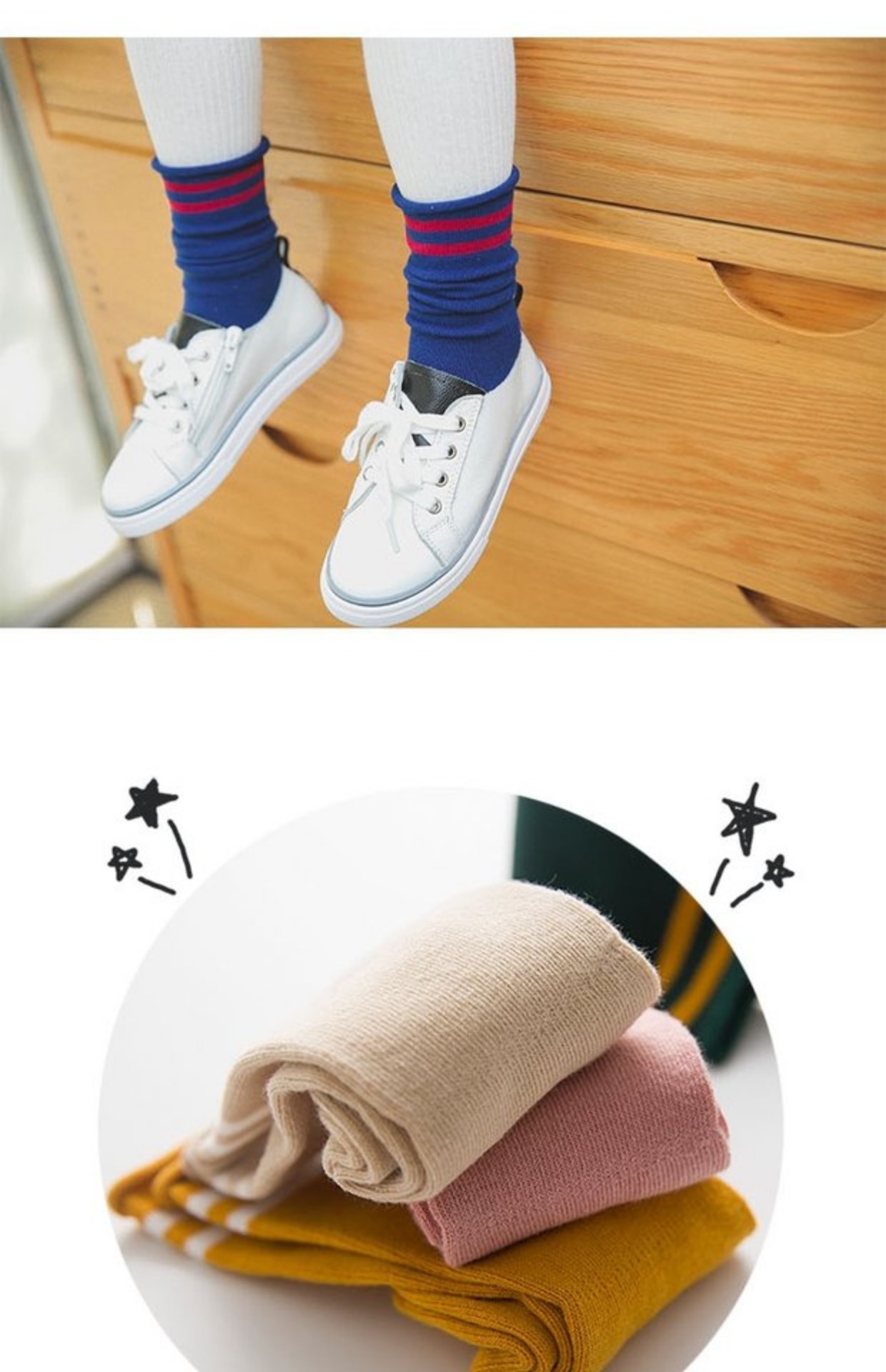 Vớ trẻ em mùa xuân và mùa hè Cô gái cotton vớ trong ống vớ học sinh vớ công chúa vớ trẻ em vớ vớ trẻ em quần tất trơn trẻ em