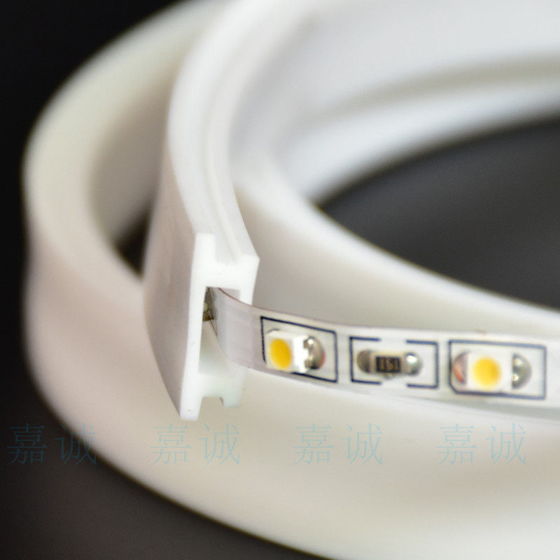 LED软灯带硅胶防水套管防水套无斑光整条亮灯乳白胶条卡位硅胶管-Taobao