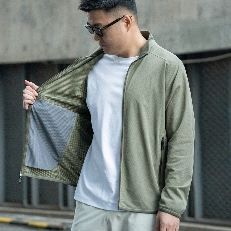 【250111013】Continuing the Octa Legend, Featherweight Fleece Men's Lightweight Outdoor Stand-Up Collar Casual Jacket