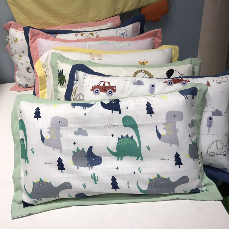 Pure cotton children comfort pillow cartoon children pillow core cotton double layer gauze pillowcase 40*60 pillow 30 * 50cm