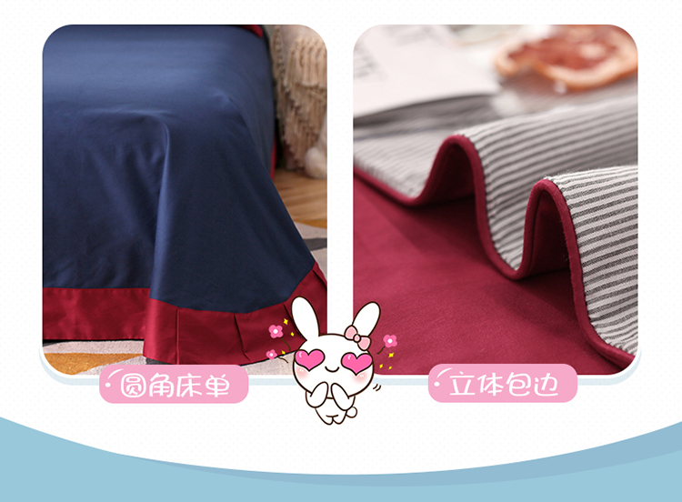 Mùa đông mới bông thêu giường cartoon da thân thiện với khăn trải giường cotton ba xe gia đình trẻ em của bốn chàng trai - Bộ đồ giường trẻ em 	bộ chăn ga gối cho bé trai	