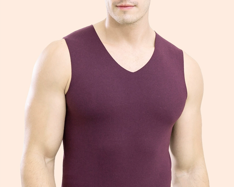 Áo liền quần ấm áp nam cộng với nhung dày thể thao Slim áo không tay bó sát vest vest mùa thu và áo