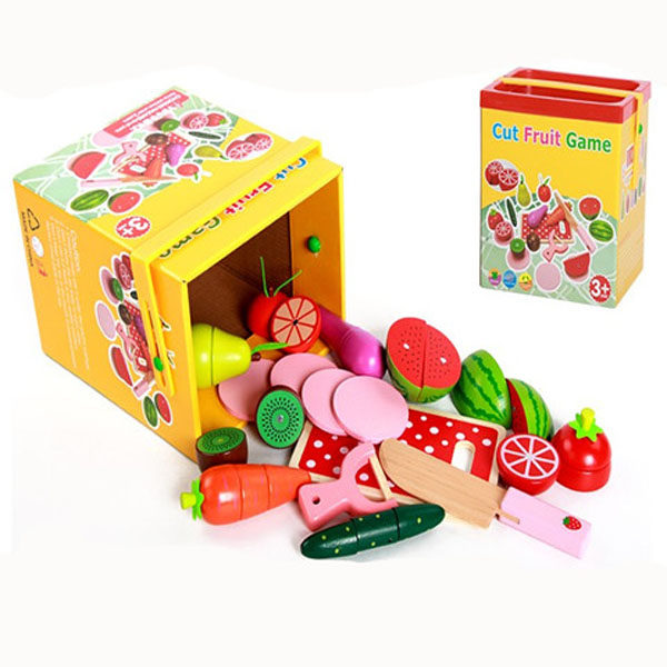 June 1st birthday gift Che Che Le look simulated fruits and vegetables over home wooden kitchen toy 2-6-4-5