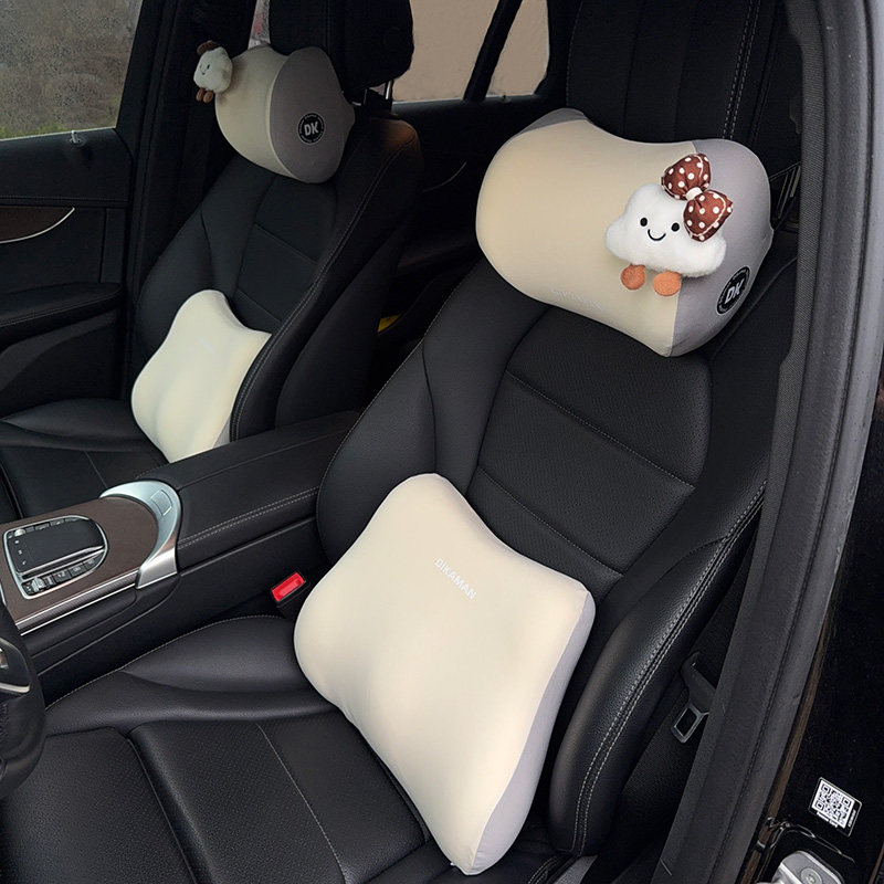 2025 New Car Headrest Memory Foam Car Seat Neck Pillow Cute Cloud Car Neck Pillow