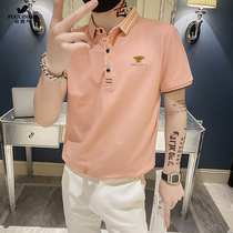 Fugui bird polo shirt mens small crowddesign feeling short sleeve summer breathable trend easing small bee blouses half sleeves