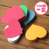 Love paper heart-shaped wishing heart-shaped film draw message birthday gift diy handmade love greeting card customization