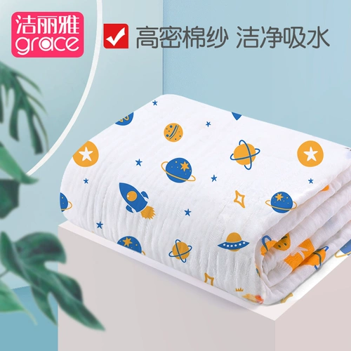 Детское хлопковое банное полотенце, марлевое одеяло для раннего возраста для новорожденных для младенца, хорошо впитывает воду