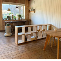 ins Custom Children Storage Rack Solid Wood Storage Rack Tin Style Nursery Bookshelf Drawing Shelf Free Combo Cabinet