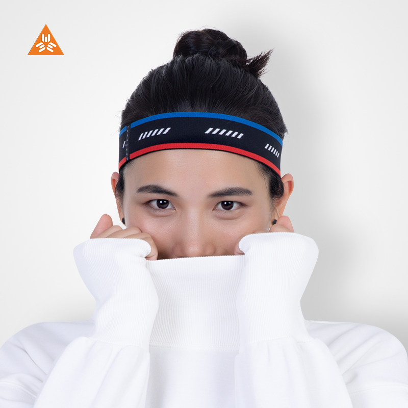 Mangov Movement Khan with sweat and sweat anti-sweat headscarf Fitness basketball Running for the head stop sweating hair with 0459