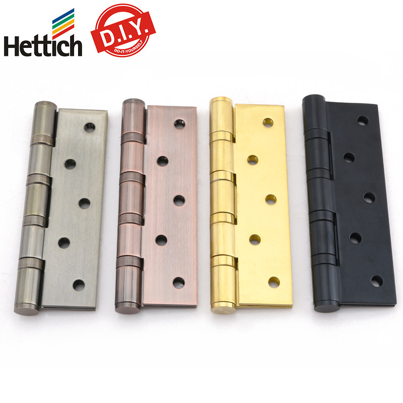 German Hettich stainless steel flush-open wooden door hinge thick silent bearing 5 inch door folding heavy duty hinge