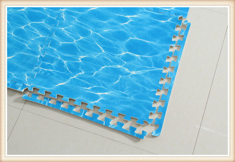 Blue Ocean Pattern Bọt Mat Giao phối cho trẻ em Sân chơi Taekwondo Crawling Mat Phòng ngủ Mat chống trượt - Thảm sàn tấm xốp lót sàn