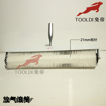 Rabbit Emperor Brand Self-leveling Cement Construction Tool 21mm Needle Long Deflating Drum Defoam pvc Plastic Floor