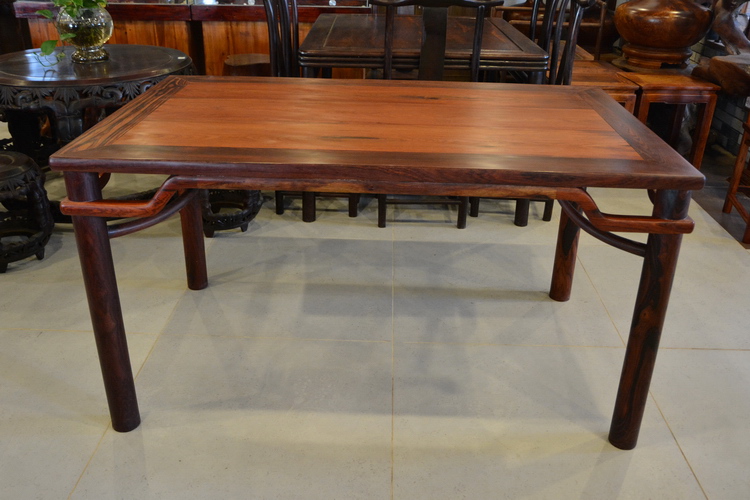Minh và nhà Thanh đồ nội thất bằng gỗ gụ Lào Rosewood Bari gỗ hồng mộc bàn ăn hoa bảng (Spot, B1258) - Bộ đồ nội thất mẫu bàn ghế phòng khách hiện đại