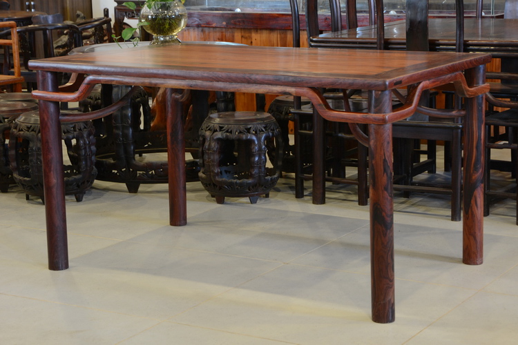 Minh và nhà Thanh đồ nội thất bằng gỗ gụ Lào Rosewood Bari gỗ hồng mộc bàn ăn hoa bảng (Spot, B1258) - Bộ đồ nội thất mẫu bàn ghế phòng khách hiện đại