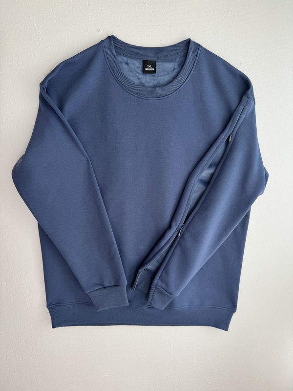 Picc Catheter Sweatshirt for Men and Women, Spring and Autumn, Fleece-Lined, Can Be Worn Outside, Chemotherapy Infusion, Hong Kong Style, Fracture Sleeve Zipper Picc Catheter Sweatshirt for Men and Women, Spring and Autumn, Fleece-Lined, Can Be Worn Outside, Chemotherapy Infusion, Hong Kong Style, Fracture Sleeve Zipper