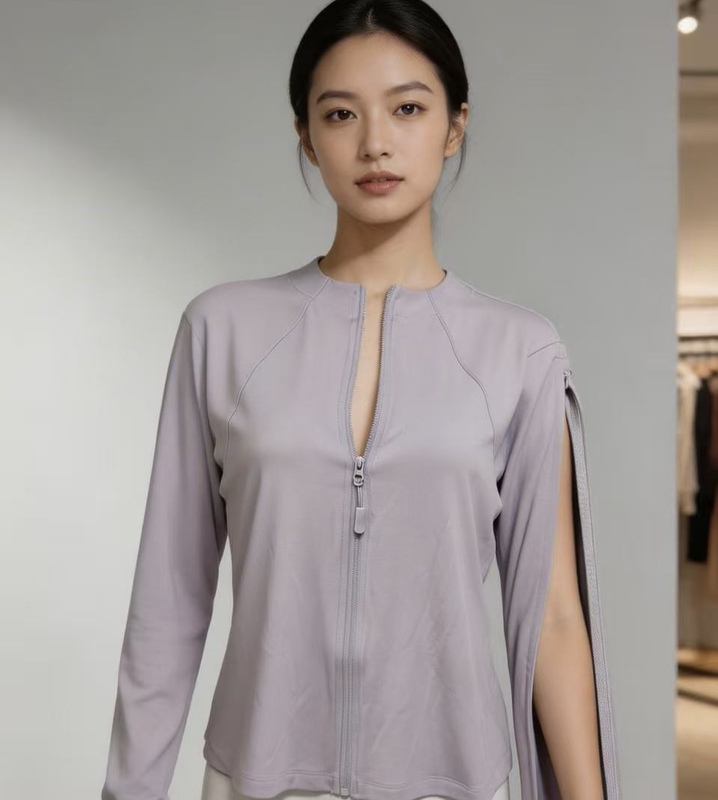 Thin Cardigan for Women with Picc Line, Spring Clothing for Chemotherapy, Dialysis, and Fracture Patients, Open Sleeves for Outer Wear