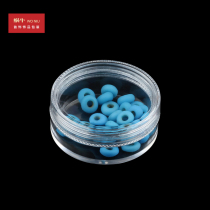 Transparent acrylic 5cm small round box manicure sequins box glitter box silver jewelry storage box