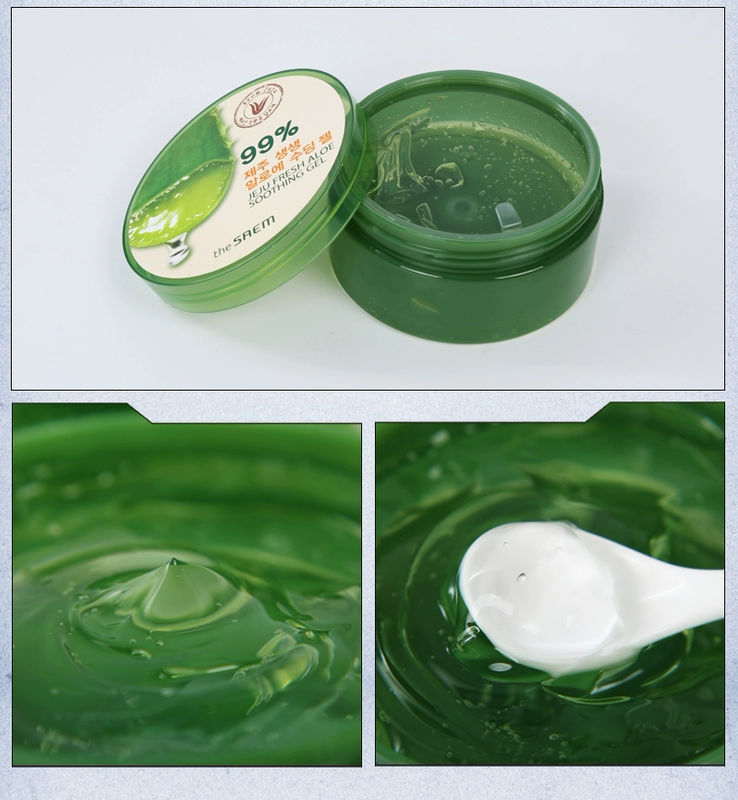 Hàn Quốc Chính hãng Saem Fresh 99% Aloe Vera Gel Aloe Vera Gel Mask Kem dưỡng ẩm cao dưỡng ẩm - Kem dưỡng da