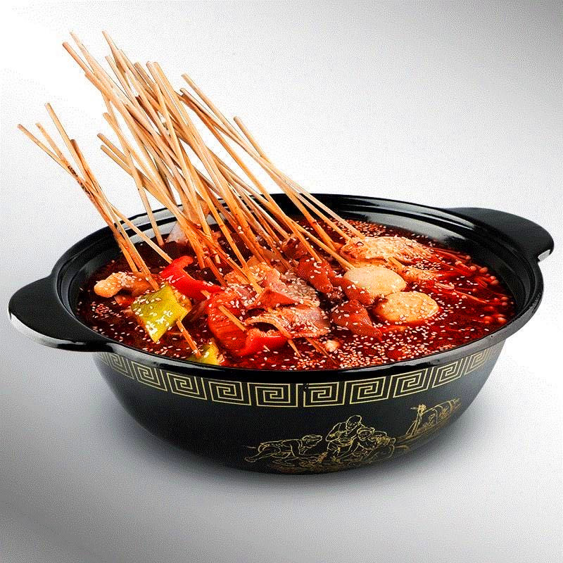 Skewer incense hot pot special pot commercial small county liver shabu special pot enamel casserole iron pot old Duck Soup Pot Pot