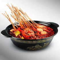 Skewer incense pot Special pot Commercial small County liver shabu-shabu skewer special pot Enamel casserole iron pot Duck soup pot