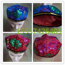 Dance Xinjiang Little Flower Hat Ethnic Crafts Hat Performance Headwear Mongolian Hat Mens Dance Hat Adult Hat