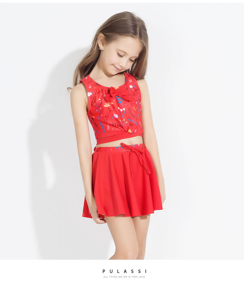 Plasch đồ bơi trẻ em nữ công chúa dễ thương váy chia bên bờ biển đồ bơi trẻ em lớn và cô gái đồ bơi trẻ em - Bộ đồ bơi của Kid đồ bơi cho trẻ sơ sinh