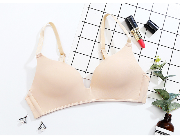 Áo ngực tập hợp ngực nhỏ gợi cảm không có vòng thép trên đồ lót mịn màng không có dấu vết cúp lót đồ lót nữ mỏng T293 áo ko đệm