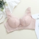 Sexy sâu V không có kiểu áo vest bằng thép thu thập áo ngực Nhận sữa trên bộ đồ lót hỗ trợ điều chỉnh áo lót cúp ngực dày T336