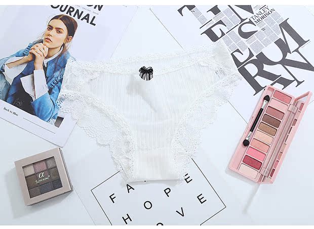 Quần lót lưới nữ gợi cảm eo thấp thoáng khí cô gái quần short mỏng 2387 lot ren trong suot goi cam