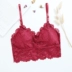 Áo lót ren không bó sát gợi cảm Top Bra Chống eo nữ sinh Đồ lót trắng mỏng T255 Ống