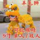 Wool lion dance head blinking suit plastic children's lion dance lion dance southern lion children performing double lion dance