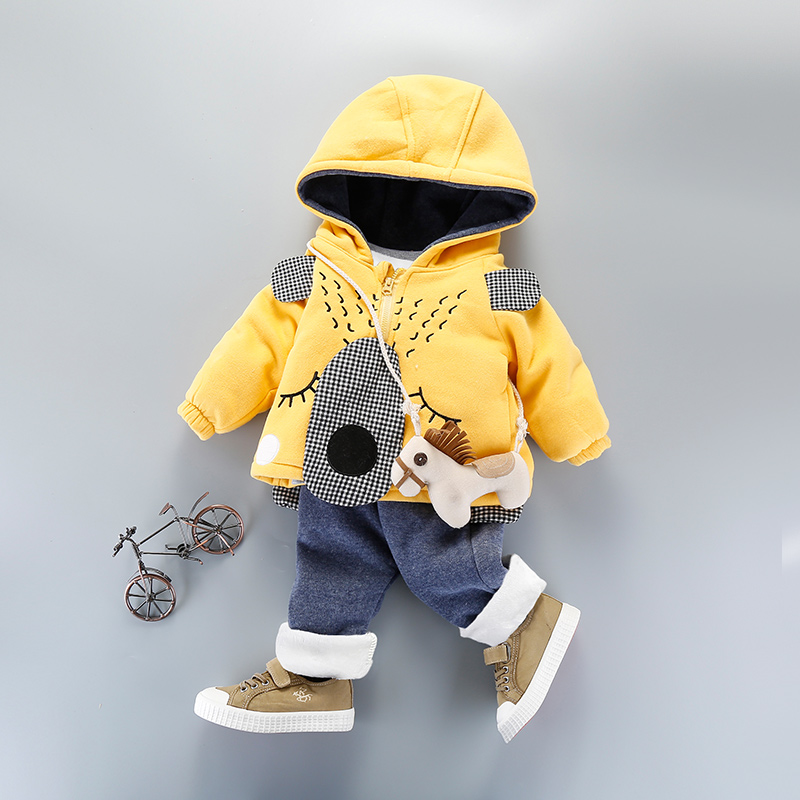 男宝宝秋冬套装小童洋气冬装女宝宝冬季两件套