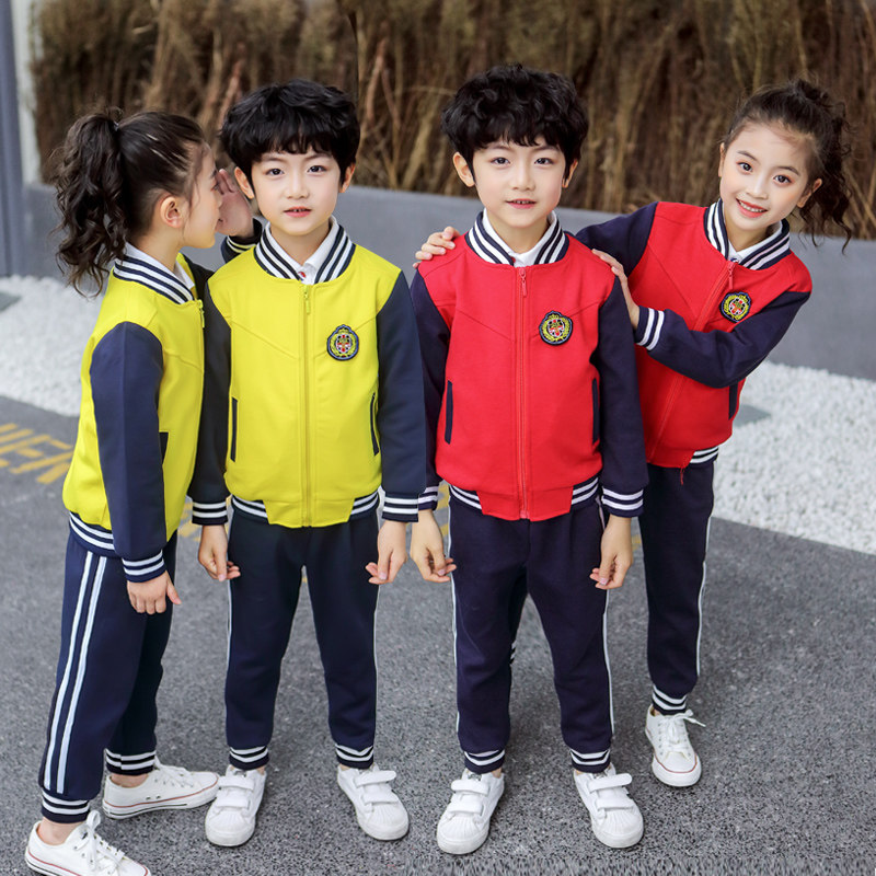 Kindergarten garden clothing spring and autumn clothing school uniform sportswear suit for children in spring and autumn clothing