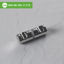 Water body wash bathroom door glass 304 stainless steel shower room handle handle modern matte black L4F single hole Ming dress