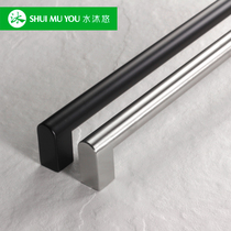 Water body wash high-end wooden door stainless steel dish washer recessed refrigerator door handle handle for matte black wire drawing