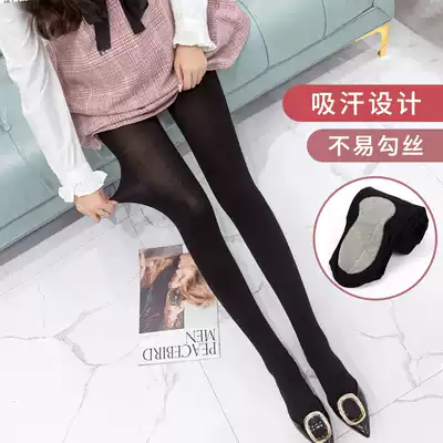 Pregnant women's stockings thin spring and autumn tights with feet anti-hook silk pregnant women's tights adjustable abdominal tights during pregnancy