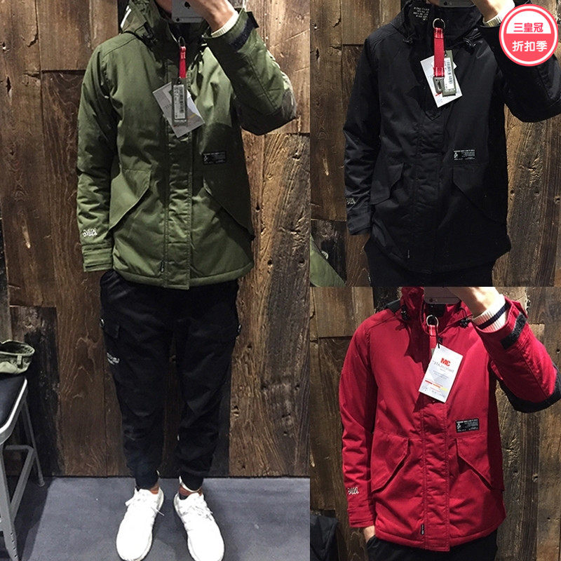 Hong Kong Chaudian IZZUE ARMY Autumn Winter Shuai Military Thickened Heating Cotton Tandem Hat Jacket Jacket 7168