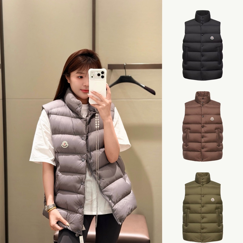 Xiaopang Genuine Moncler 26Fw Men's Tibb Matte Sleeveless down Vest