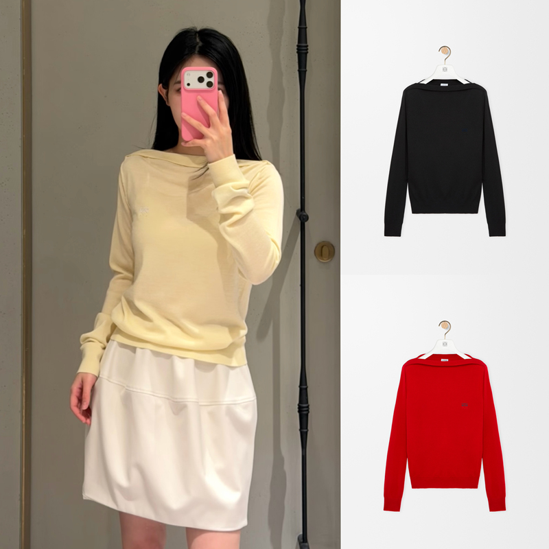 Xiaopang Genuine Loewe 26Fw Women's Wool Long-Sleeved Sweater S359Y14Kk7
