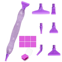 (Фиолетовый)+резьбовой пластик на 6 головок+глина