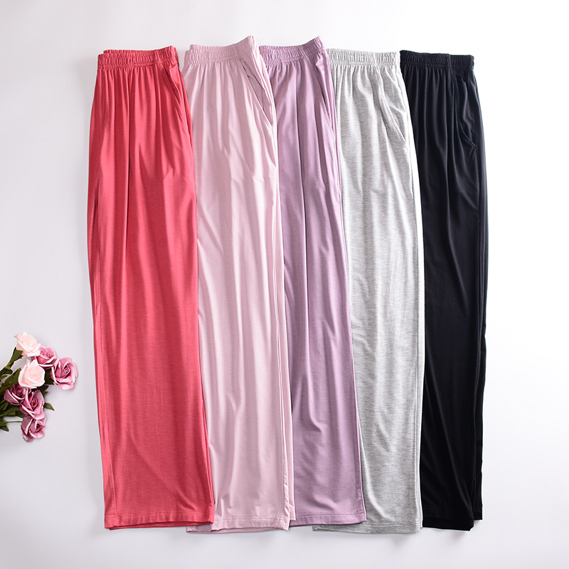 Modal Pajama Pants Women's Trousers Spring and Autumn Winter Thin Can Be Worn Loose And Large Home Casual Confinement Air Conditioning Pants