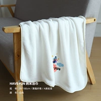 Кремовое банное полотенце, 180×90см