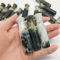 Natural unique jade cigarette holder jade dry cigarette holder unique jade cigarette holder whistle dry cigarette bag cigarette smoke bucket accessory