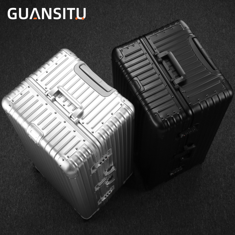 2026 New Model All-Aluminum Magnesium Alloy Suitcase, Extra Large Capacity, Pure Metal Carry-On Trolley Case, Men's Thickened Travel Suitcase 2026 New Model All-Aluminum Magnesium Alloy Suitcase, Extra Large Capacity, Pure Metal Carry-On Trolley Case, Men's Thickened Travel Suitcase