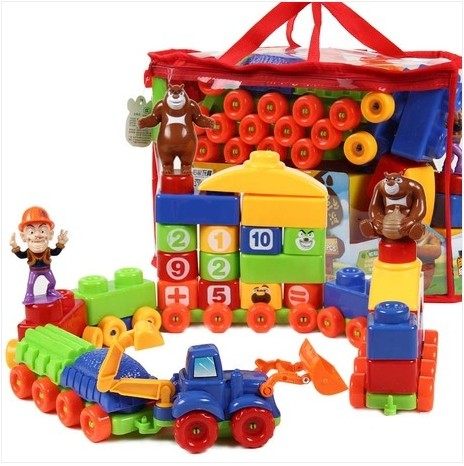 Macro Star Building Blocks Toy 314 Bear Infested Bald Head Strong Spell Puzzle Assembly Assembly Toy Hands-on Exercise
