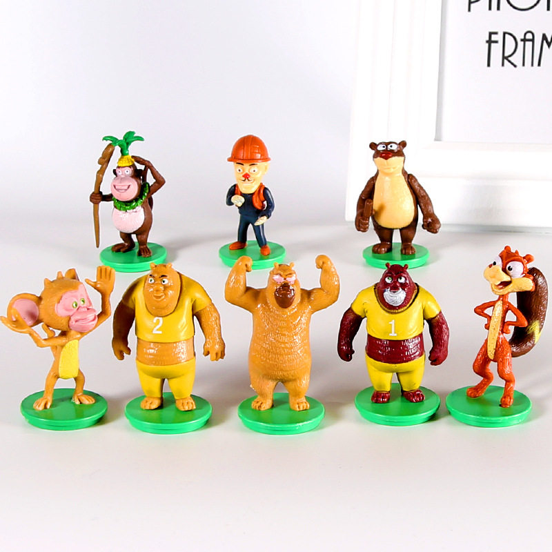 Bear inmate set Doll Doll bear paradise cake decoration decoration bear big bear two bald head strong House