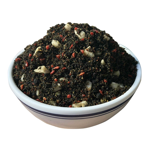 Черный кунжутный кунжут, приготовленная на пищу, черный товарищеский варень