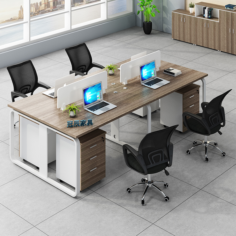 Staff desk 46 - person - size modern double - staffed desk furniture office desk screen computer chair
